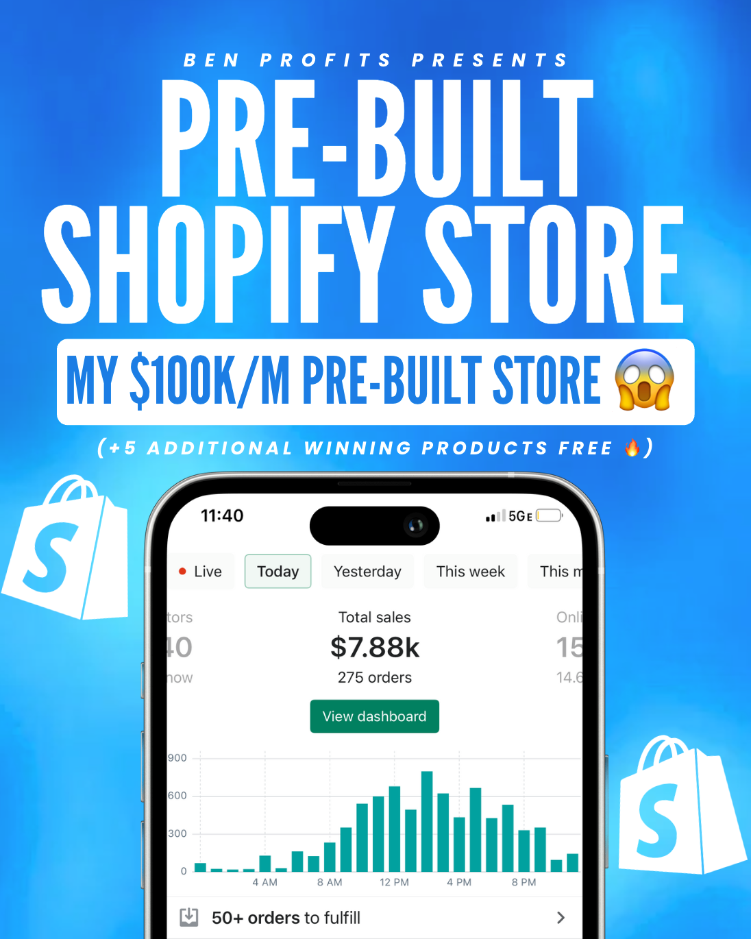 MY $100K/M PRE-BUILT STORE + 5 WINNERS (READY TO GO!!) 📈🤯