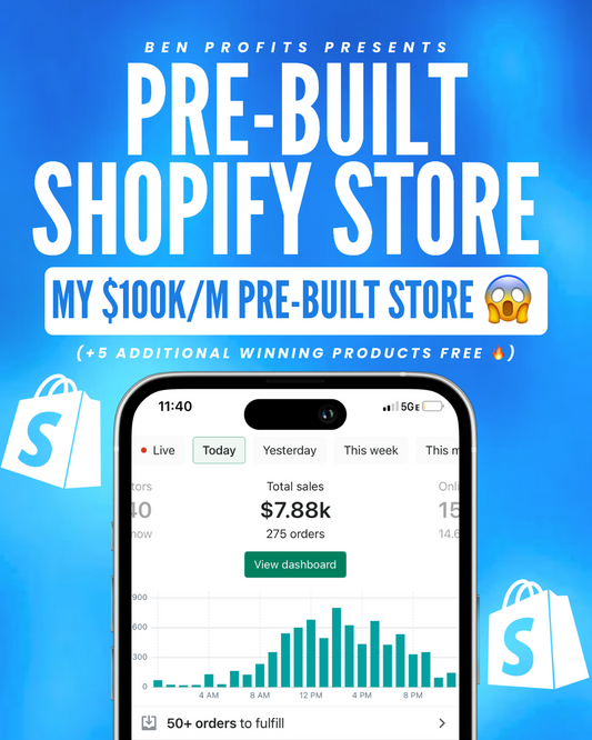 MY $100K/M PRE-BUILT STORE + 5 WINNERS (READY TO GO!!) 📈🤯